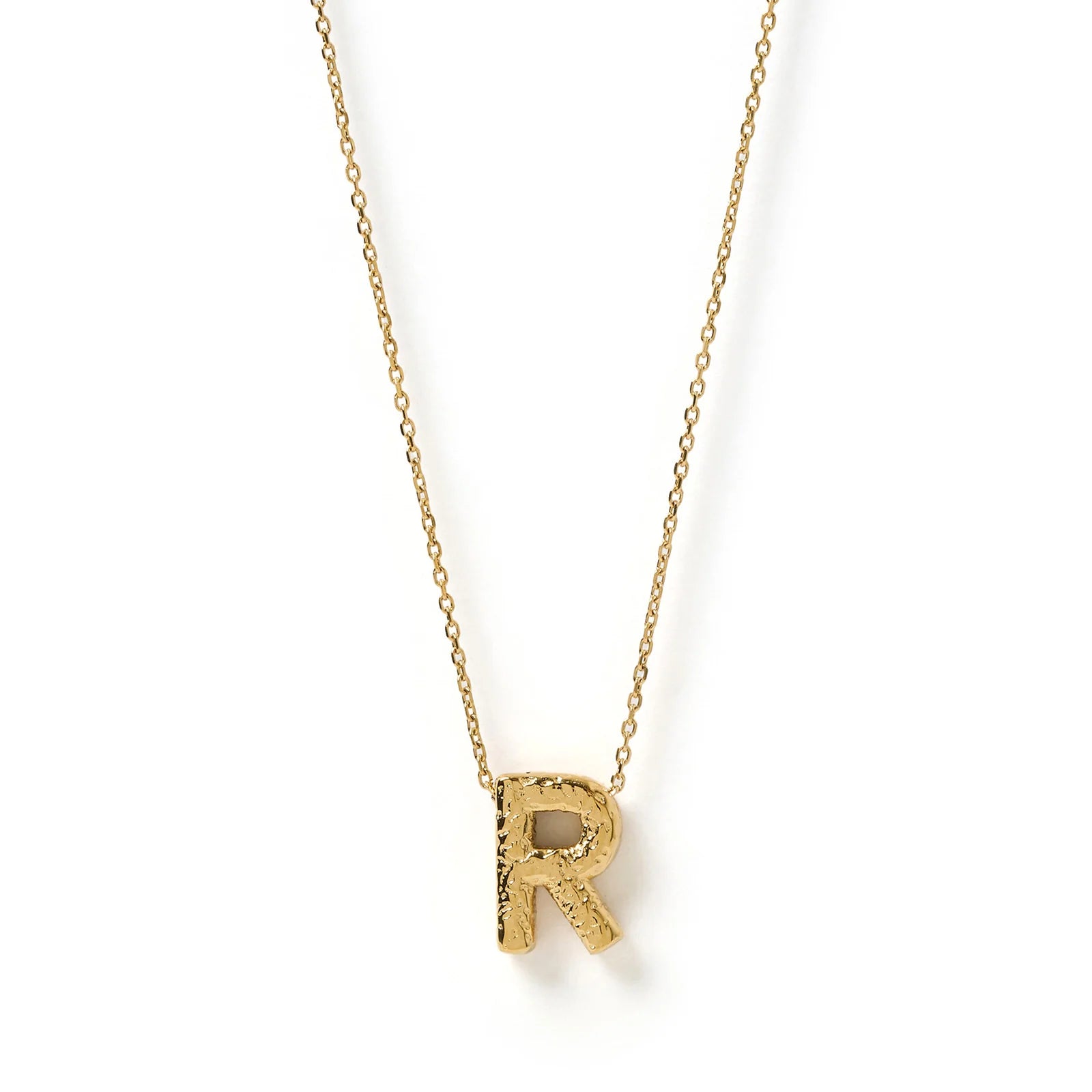 Statement gold initial necklace discount