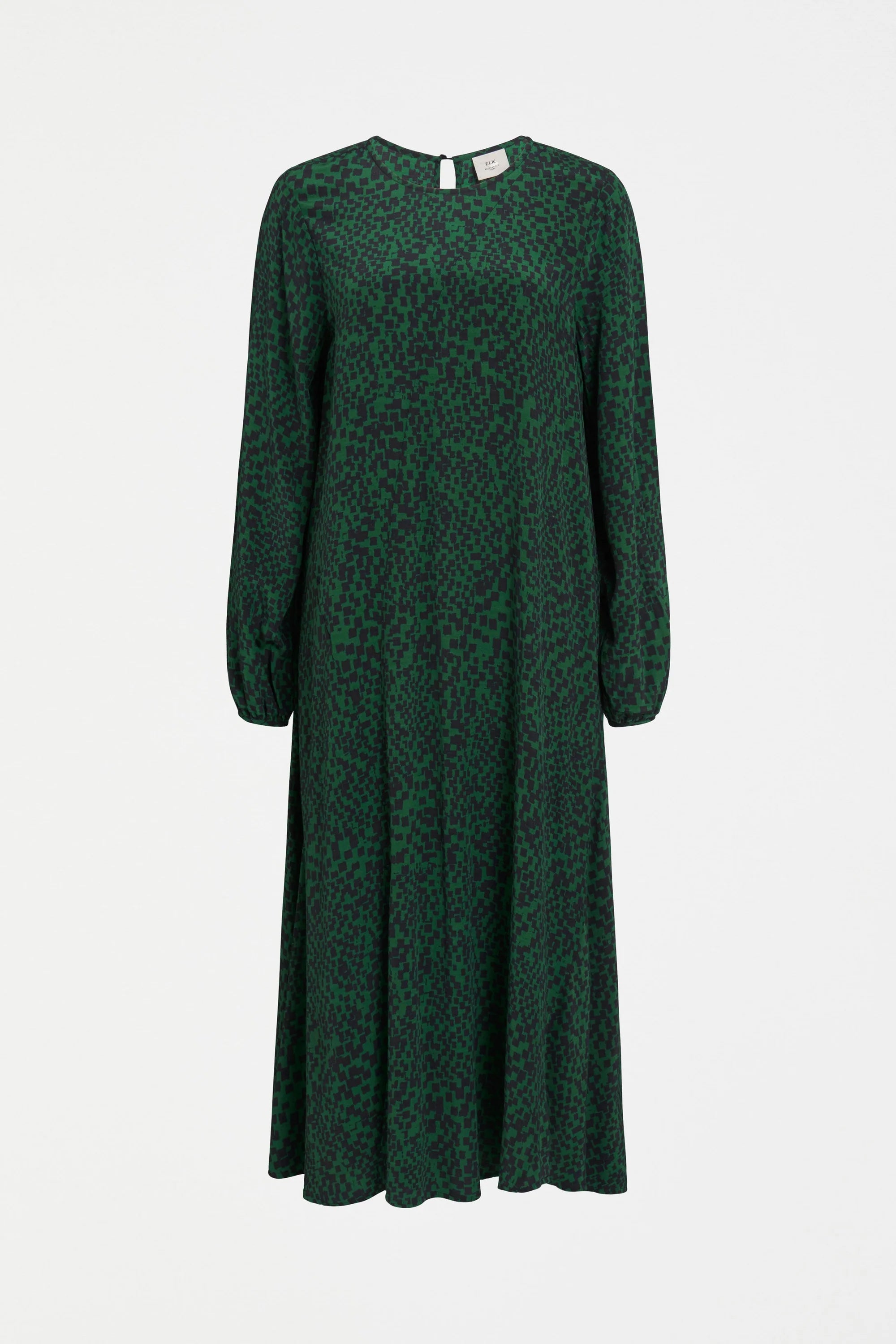 ELK Dega Dress - Green Sinda Print Homeroom Design ELK Dega Dress - Green Sinda Print Homeroom Design