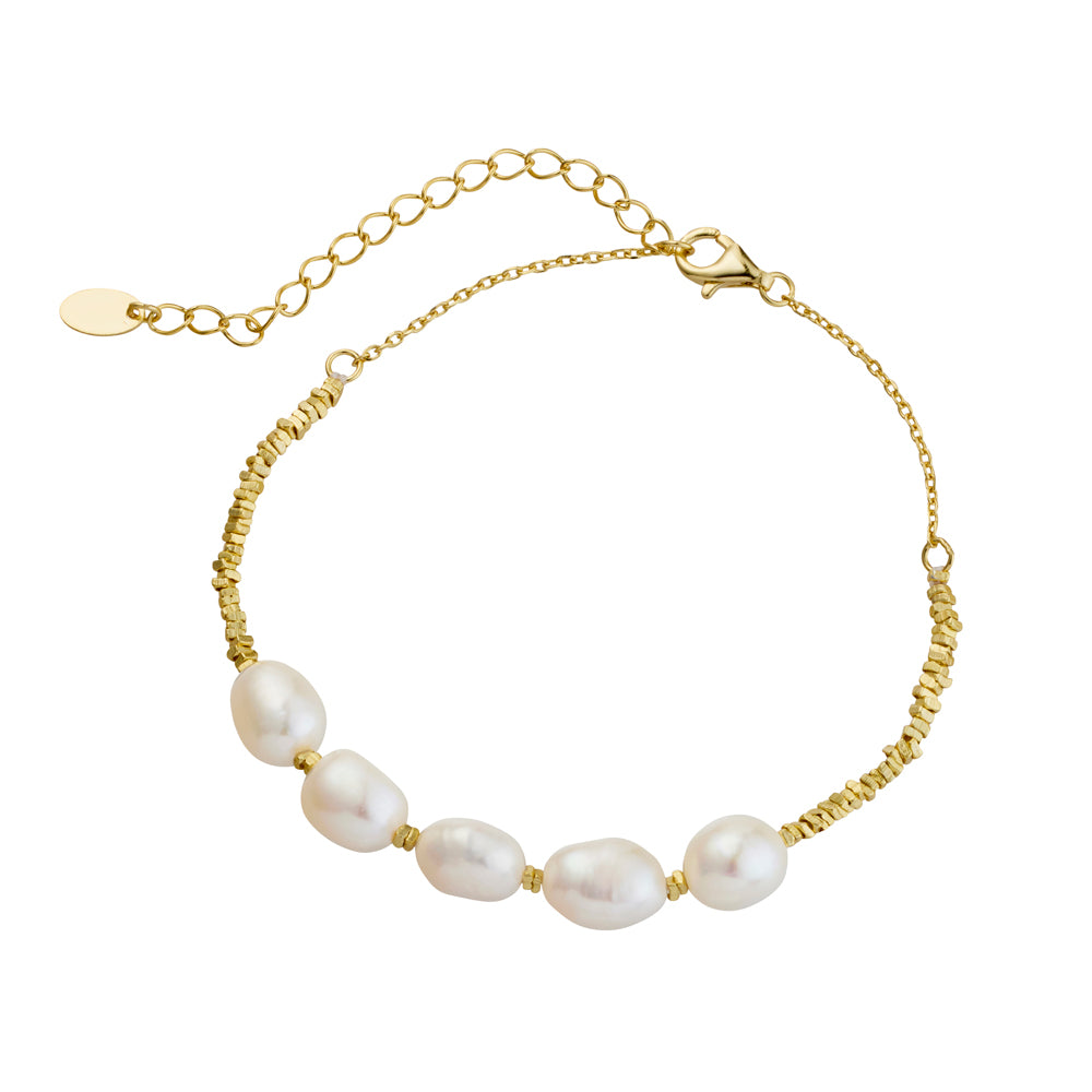 Relic Studios Multi Pearl Bracelet - Gold – Homeroom Design