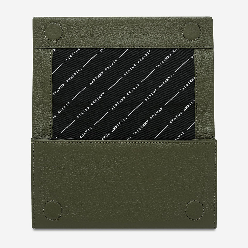 Status Anxiety Nevermind Wallet Khaki Homeroom Design